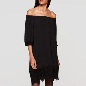 Loft Black Off Shoulder Dress